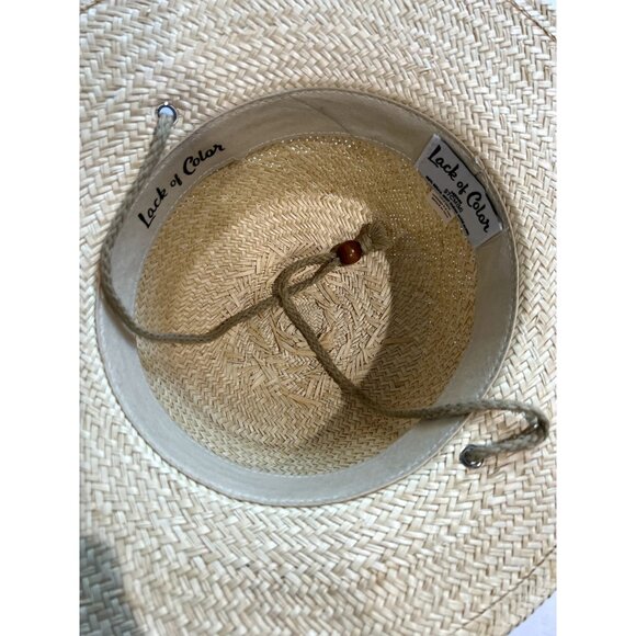 Lack Of Color Round Top Tall Straw Hat in Natural - Picture 3 of 4